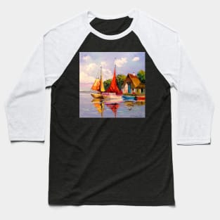 Sailboats Baseball T-Shirt